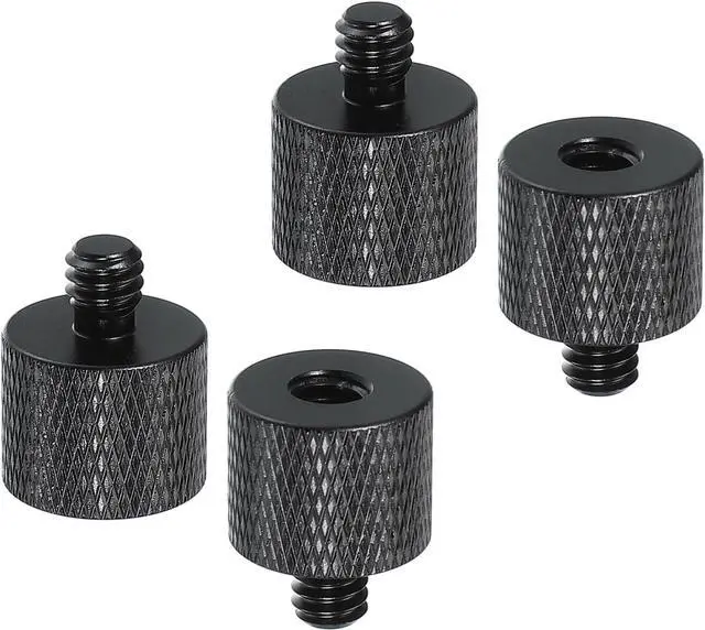 Main image of PATIKIL Tripod Screw Adapter 1/4" Male to 1/4" Female, 4 Pcs Tripod Nut Connectors Camera Mount Screw Camera Double Head Converter for Microphone Holder Magic Arms Accessories, 20 mm