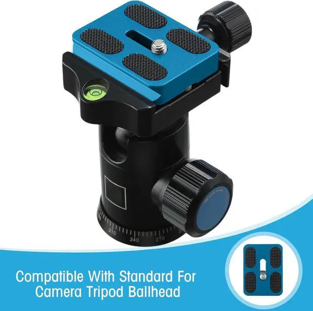 Alt view image 4 of 7 - Frienda Quick Release Plate Tripod 1/4-20 DSLR,Pu50,Blue | Tripod Mount Plate, Camera Tripod Mount for DSLR Camera Tripod Ball Head , Metal, 1.9 x 1.5 x 0.4 Inch