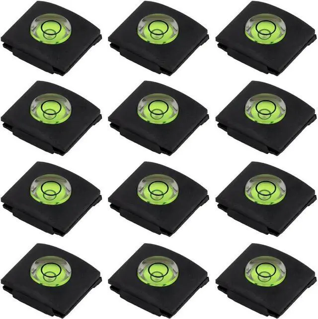 Main image of Set of 12 Hot Shoe Covers, SENHAI Camera Flashlight Hotshoe Cover of Bubble Spirit Level for Canon Nikon Panasonic Fujifilm Olympus Sigma PENTAX DSLR SLR