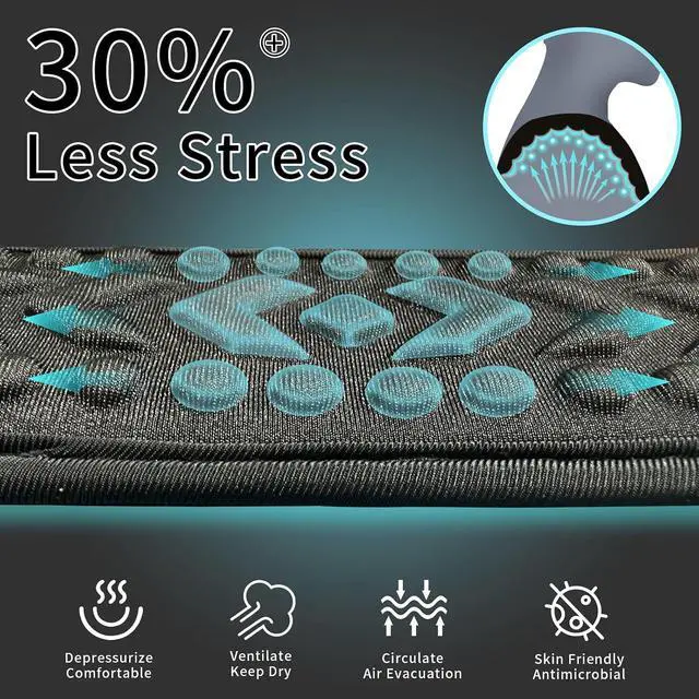 Alt view image 4 of 7 - FIEIL Breathable Universal Shoulder Pad, 3D Cushion Air Backpack Strap Pads, for Shoulder Bags, Detachable Shoulder Strap Pad Pads Help Relieve Shoulder Pain(3D Air Cushion)