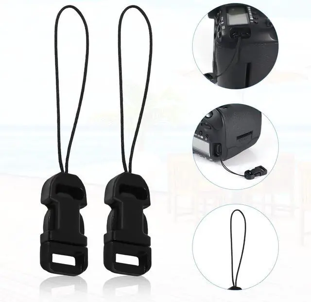 Alt view image 3 of 6 - 6pcs Camera Quick Release Strap, Adjustable Quick Release Buckle for Camera Strap Quick Release Clips Connector Buckles Connect Adapter to Camera Neck Strap (Black)