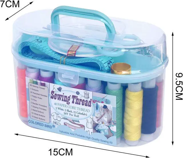 Alt view image 4 of 6 - Sewing kit Sewing Thread Sewing Supplies Family Repair Kit Traveler Sewing Project kit DIY Sewing Supplies Organizer