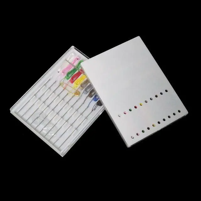 Alt view image 4 of 4 - WHYHKJ 6 Boxes Mini Pre Threaded Needle Kit Handy Home and Travel Quick Fix Sewing Kit Each Box with 10 Pieces