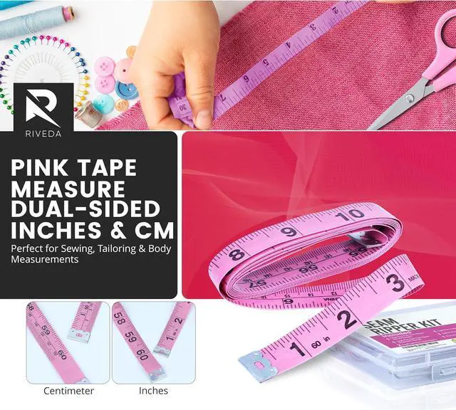 Alt view image 6 of 7 - Seam Ripper Kit 7 Pcs - 1 Large, 1 Ergonomic, 2 Small Seam Rippers, Thread Cutter, Scissor, Measuring Tape - Sewing Accessories for Notions Quilting Crafts