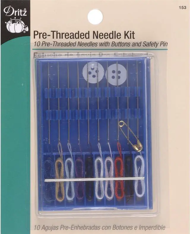 Main image of Dritz 153 Pre-Threaded Needle Kit