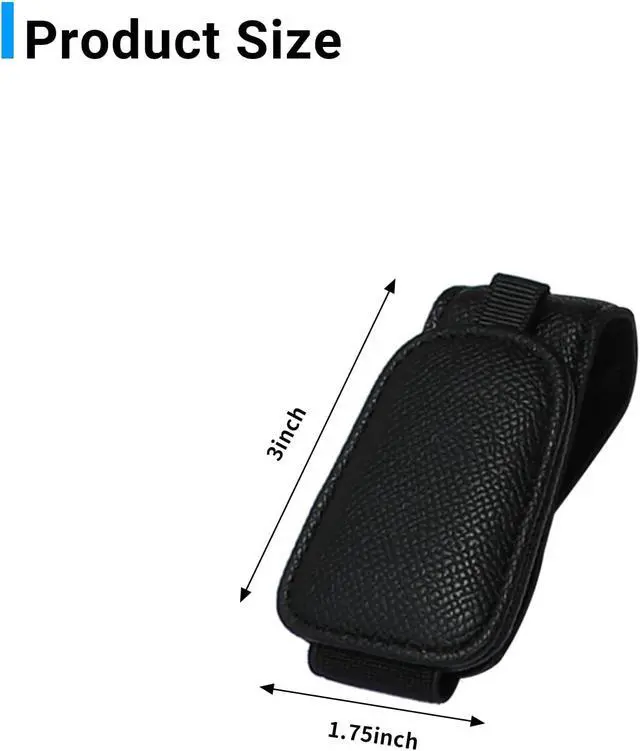 Alt view image 7 of 7 - Yuoyar 2 Packs Magnetic Sunglass Holder for Car Visor (Black) | Magnetic Interior Car Accessories