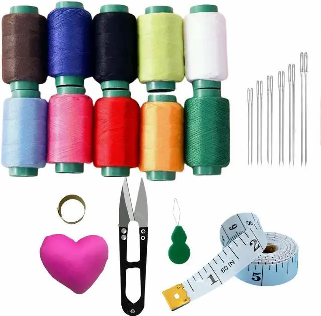 Main image of MaryLavender Sewing Kit Portable Sewing Supplies Accessories Set with Thread, Needles, Scissors,Size Tape, Pincushions