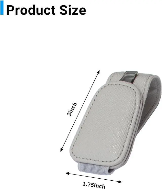 Alt view image 7 of 7 - Yuoyar 2 Packs Magnetic Sunglass Holder for Car Visor (Grey) | Magnetic Interior Car Accessories