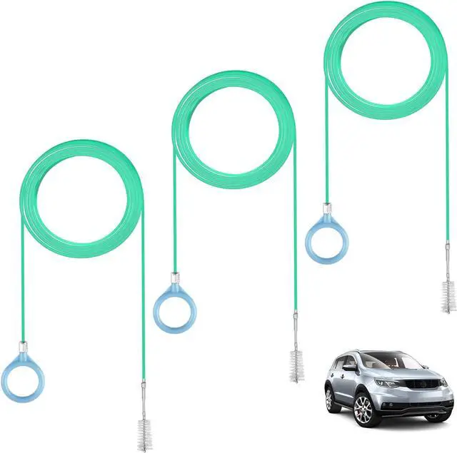 Main image of 3 PCS Sunroof Drain Cleaning Tool, 120 Inch Long Flexible Tube Kit | Auto Sunroof Cleaning Brush. Drain Brush Pipe Cleaners. Ideal for Car Sunroof Windshield Wiper Drain Hole