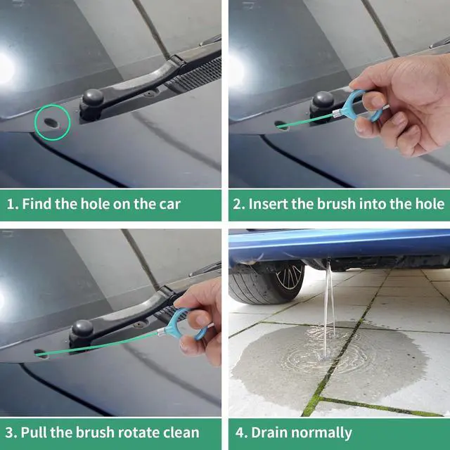 Alt view image 5 of 7 - 3 PCS Sunroof Drain Cleaning Tool, 120 Inch Long Flexible Tube Kit | Auto Sunroof Cleaning Brush. Drain Brush Pipe Cleaners. Ideal for Car Sunroof Windshield Wiper Drain Hole