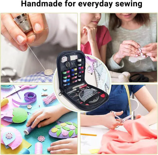 Alt view image 5 of 7 - Woosuke 92Pcs Hand Sewing Kit for Adults and Beginners, Complete Needle and Thread Kit with Stainless Steel Needles, Scissors and Accessories, Ideal for Home, Travel, DIY, and Emergency Repairs