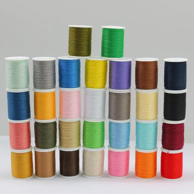 Alt view image 7 of 7 - Polyester Sewing Thread Set, 30 Colors, Mini Spools of 50 Yards Each. The Sewing Kit Includes 1 Pack of Sewing Needles and 1 Threading Tool, Suitable for Both Hand Sewing and Machine Sewing