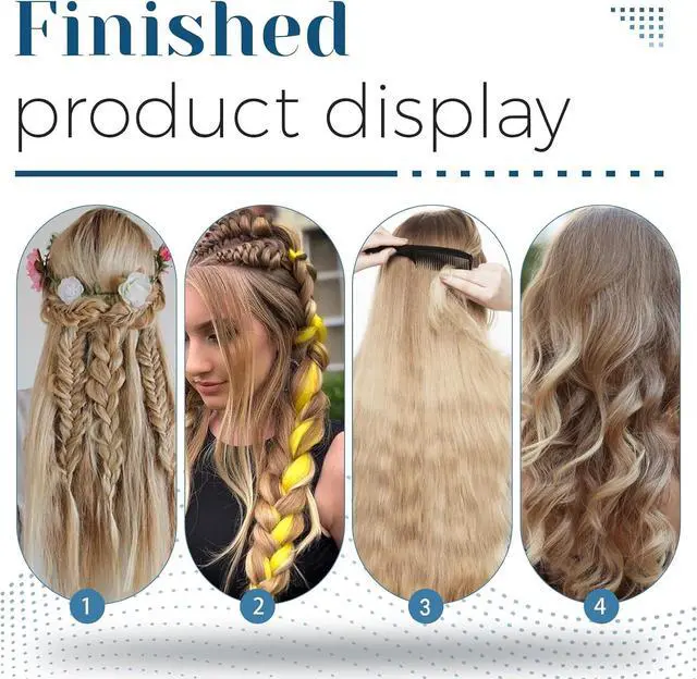 Alt view image 7 of 7 - 135 Pcs Hair Extension Clip Hair Weave Thread Hand Sewing Supplies | Wig Sewing Kit Hair Thread, Metal Snap Clips, U Shape Wig Clips, J/T/C Needles and Storage Bag for DIY Wig Making Hand Sewing