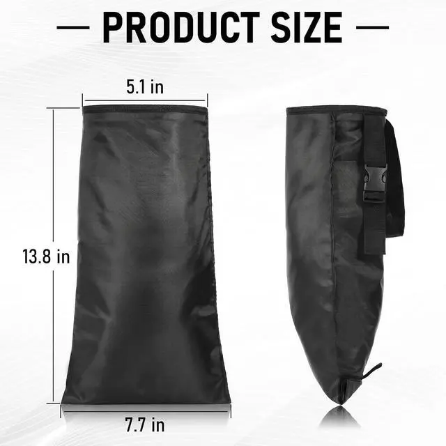Alt view image 2 of 7 - 2 PCS Car Trash Bag, Washable, Easy Hanging Car Garbage Bag | Detachable Car Trash Can with Elastic Top Opening & Sticky Strap Bottom Opening, Ideal for Vehicles, Travel & Outdoor Use