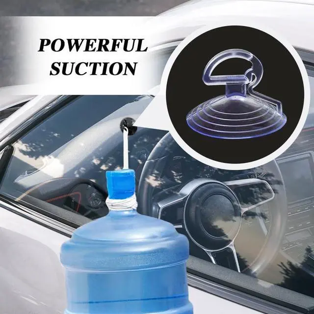 Alt view image 4 of 7 - 30PCS Car Glass Windshield Sunshade Suction Cups, Car Window Suction Cup, Powerful Vehicle Pull Ring Dovetail Sucker Hooks, Car Accessories Mini Adsorption Holder for Auto Kitchen Office Glass