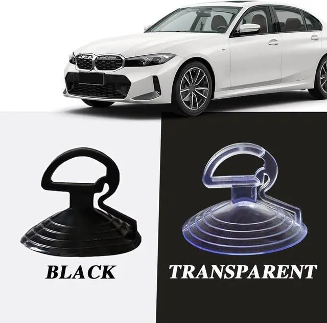 Alt view image 7 of 7 - 30PCS Car Glass Windshield Sunshade Suction Cups, Car Window Suction Cup, Powerful Vehicle Pull Ring Dovetail Sucker Hooks, Car Accessories Mini Adsorption Holder for Auto Kitchen Office Glass