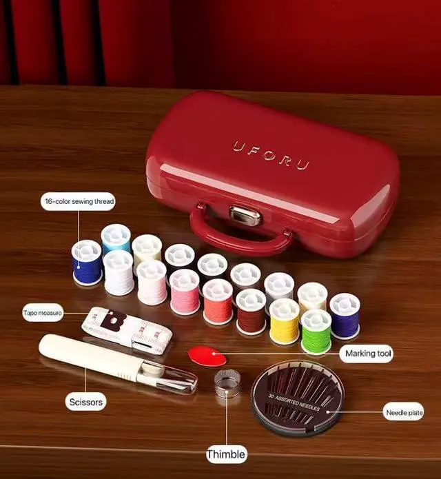 Alt view image 3 of 6 - Reflygen Portable Sewing Tool Kit, Ankera Red