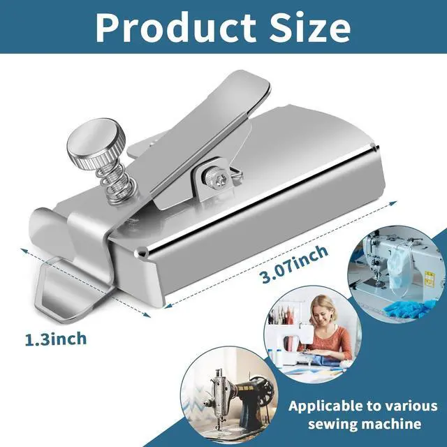 Alt view image 5 of 7 - TIGARI Magnetic Seam Guide for Sewing Machine, Magnetic Sewing Guide with Clip, Multifunctional Ruler, Hemmer Guide, Seam Guide, Hem Guide for Walking Foot Sewing Machine, Sewing Supplies Accessories