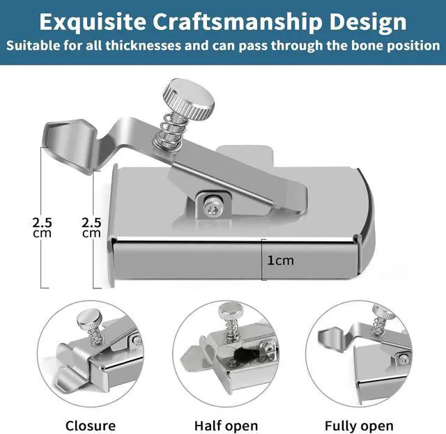 Alt view image 4 of 7 - TIGARI Magnetic Seam Guide for Sewing Machine, Magnetic Sewing Guide with Clip, Multifunctional Ruler, Hemmer Guide, Seam Guide, Hem Guide for Walking Foot Sewing Machine, Sewing Supplies Accessories