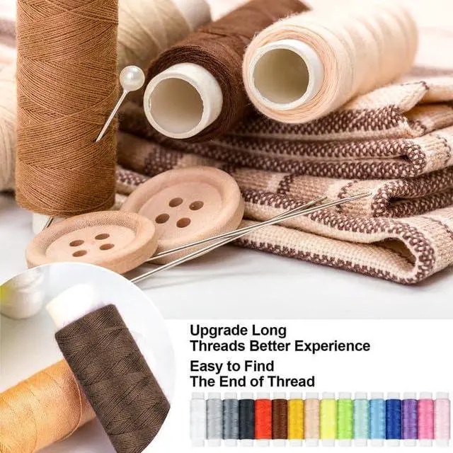 Alt view image 4 of 7 - MIXCOOL Sewing Kit for Adults, Beginners, Needle and Thread Kit, Portable Sewing Supplies, Contains Thread, Scissor, Needles, Measuring Tape