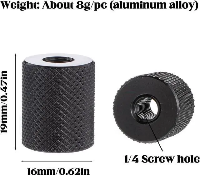 Alt view image 2 of 7 - 3 Pack 1/4" to 1/4" Camera Screw Converter 1/4" Female Double Threaded Hole Adapter 1/4inch Female to Female Tripod Nut Connectors for Magic Arms Camera Mount Tripod Stand Microphone Stand