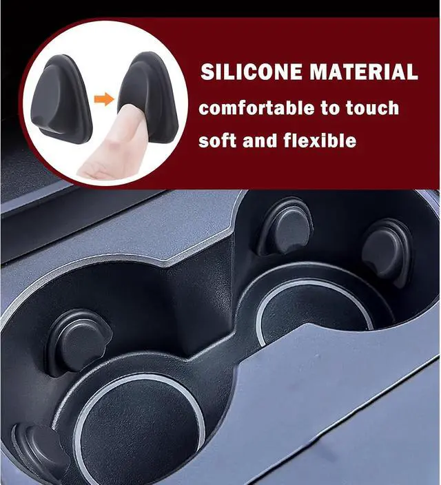 Alt view image 3 of 7 - 2026 Upgrade Car Cup Holder Insert,Anti-Slip Silicone Cupholder Insert for Car Stabilising Water Cups,Self-Adhesive Automotive Cup Holders Pad for Most Cars/Trucks/SUVs