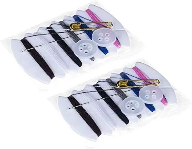 Main image of Onwon 50 Sets Travel Sewing Kits with Needles, Threads, Button, Pin - 6 Colors Thread Repair Kit for Hotel Amenities Necessities