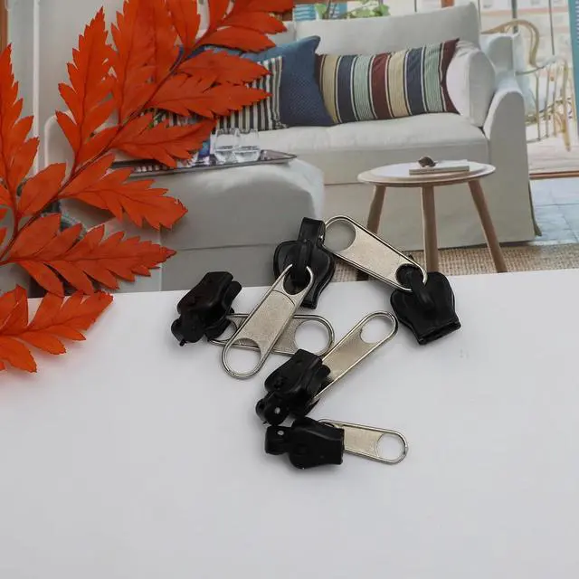 Alt view image 6 of 7 - 12Pcs Black Universal Fix Zipper Repair Kit Replacement Zip Slider Teeth Zippers Resistant Design Arts, Crafts and Sewing, Fasteners, Sewing Notions and Supplies, Zipper Repair Kit