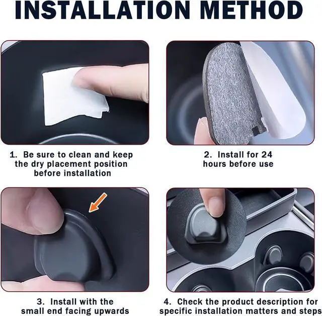 Alt view image 7 of 7 - 2026 Upgrade Car Cup Holder Insert,Anti-Slip Silicone Cupholder Insert for Car Stabilising Water Cups,Self-Adhesive Automotive Cup Holders Pad for Most Cars/Trucks/SUVs