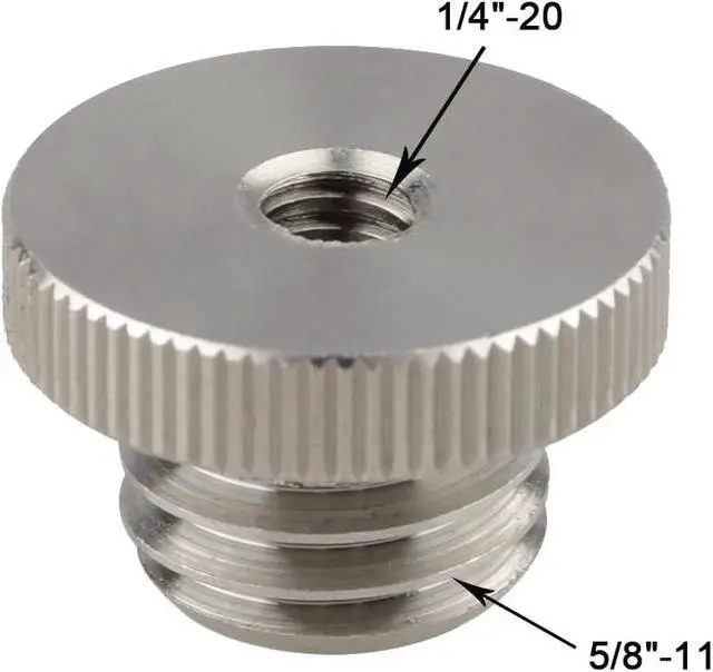 Alt view image 2 of 7 - CAMVATE 1/4-20 to 5/8-11 Screw Adapter for Tripod Laser Level Bosch Adapter | Stainless Steel 304