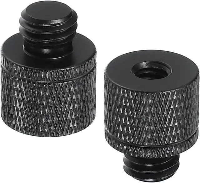 Main image of PATIKIL Tripod Screw Adapter 1/4" Female to M10 Male, 2 Pcs Tripod Nut Connectors Camera Mount Screw Camera Double Head Converter for Microphone Holder Magic Arms Accessories, 20 mm