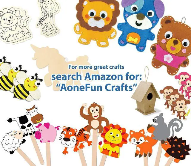 Alt view image 2 of 2 - Felt Animal Kit My First Sewing Kit for Kids 6-7 Learn to Sew Kits for Girls Kids Sewing Kit Felt Animals Kit Kids Sewing Kits for Beginners Girls Age 6 Sewing Kits for Kids Learn to Sew Kit for Girls