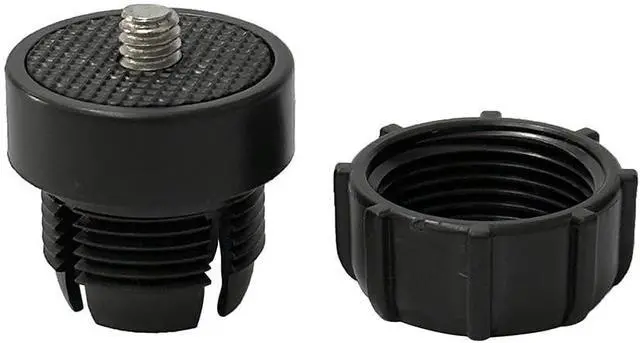 Alt view image 2 of 3 - Kado 1/4" Screw Thread to 17mm Ball Head Bracket Connector Adapter Black | Universal for Tripod Portable Monitor, Tablet, Phone, Camera Mounting Accessories, Motocycle Action Camera, GPS, Webcam