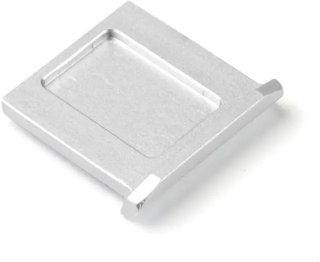 Alt view image 2 of 5 - Metal Universal Hot Shoe Cover for Camera, Silver