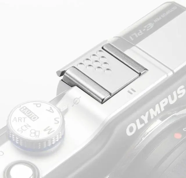 Alt view image 3 of 5 - Metal Universal Hot Shoe Cover for Camera, Silver