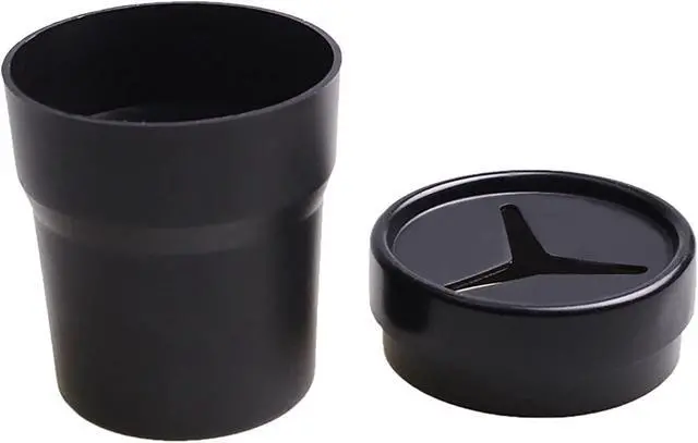 Main image of BANCHELLE Car Change Holder with Lid | Automotive Plastic Garbage Cans, 250 mL (0.06 Gallon), Portable, for Coin Keys Pen, 1 PC