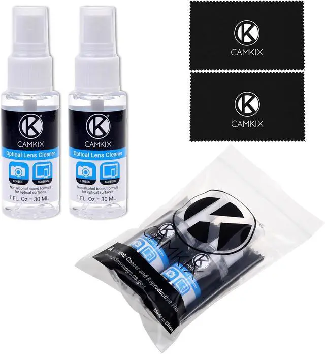 Alt view image 3 of 6 - Camkix Lens and Screen Cleaning Kit - 2X Cleaning Spray 2X Microfiber Cloth - Perfect to Clean The Lens of Your DSLR and Compatible with Your Camera, Smartphone, Tablet, Notebook, etc.