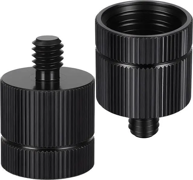 Main image of 2 PCS Tripod Adapter Laser Level Tripod Conversion Adapter 5/8-11 Female to 1/4 Male, Camera Tripods Adapters, Mic Screw Adapters for Photography EquipmentBlack