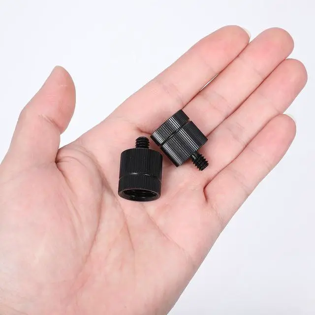 Alt view image 2 of 7 - 2 PCS Tripod Adapter Laser Level Tripod Conversion Adapter 5/8-11 Female to 1/4 Male, Camera Tripods Adapters, Mic Screw Adapters for Photography EquipmentBlack