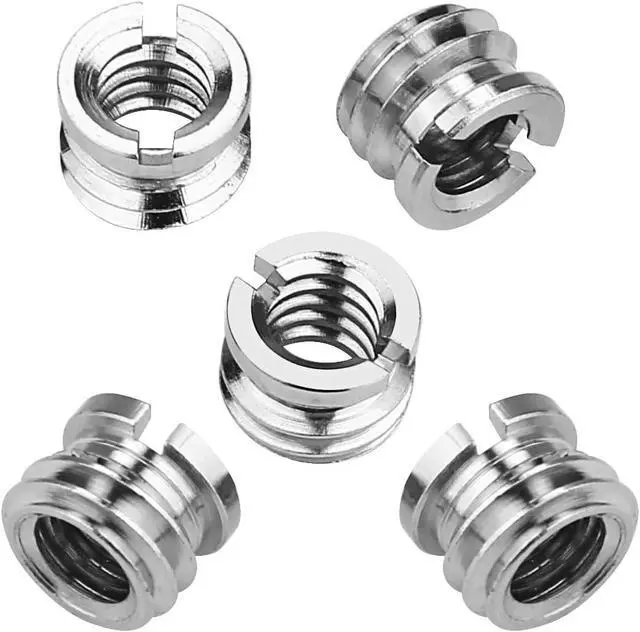 Alt view image 2 of 7 - Camera 1/4"-20 to 3/8"-16 Reducer Bushing Convert Screw Adapter for Monopod, Tripod, Ballhead, Stand and Video Light DSLR SLR (10 Pack)
