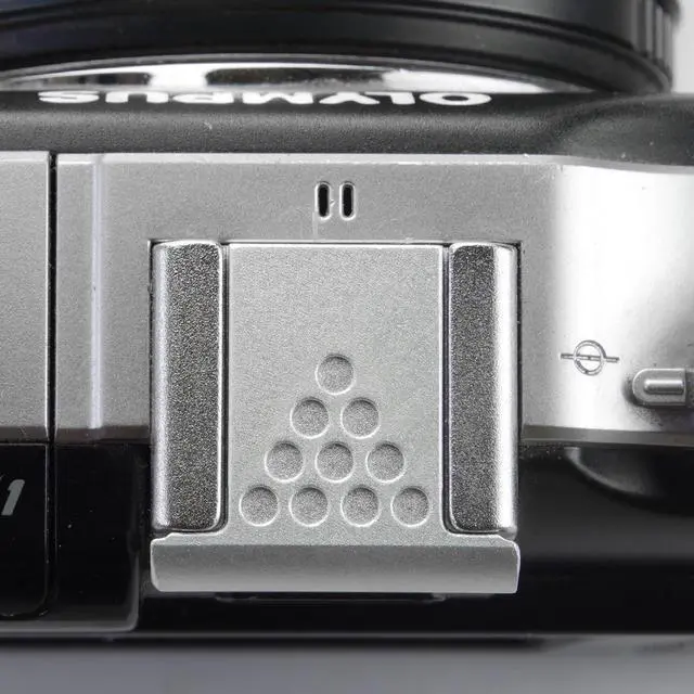 Alt view image 5 of 5 - Metal Universal Hot Shoe Cover for Camera, Silver