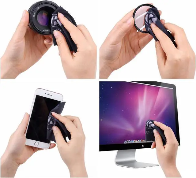 Alt view image 4 of 6 - Camkix Lens and Screen Cleaning Kit - 2X Cleaning Spray 2X Microfiber Cloth - Perfect to Clean The Lens of Your DSLR and Compatible with Your Camera, Smartphone, Tablet, Notebook, etc.