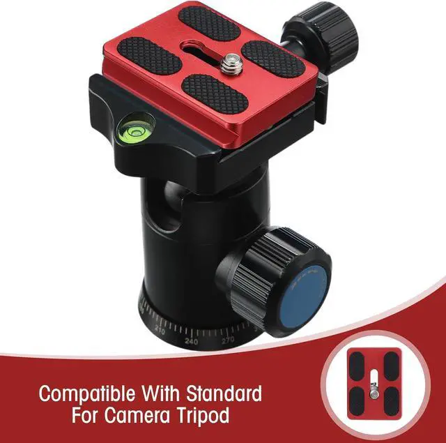 Alt view image 6 of 7 - Frienda Quick Release Plate Tripod 1/4-20 DSLR,Pu50,Red | Tripod Mount Plate, Camera Tripod Mount for DSLR Camera Tripod Ball Head , Metal, 1.9 x 1.5 x 0.4 Inch