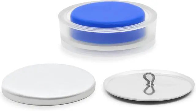 Alt view image 3 of 4 - Dritz 14-60 Cover Button Kit with Tools, Size 60 - 1-1/2-Inch, 2-Piece, Nickel