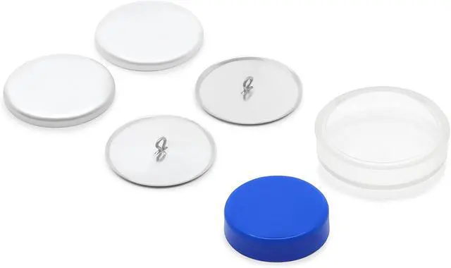 Alt view image 4 of 4 - Dritz 14-60 Cover Button Kit with Tools, Size 60 - 1-1/2-Inch, 2-Piece, Nickel
