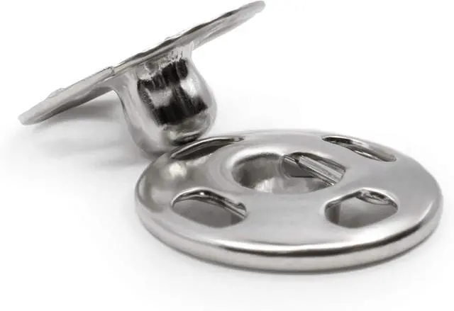 Alt view image 3 of 3 - Dritz 80-1-65 Sew-On Snaps, Nickel-Plated Brass, Size 1 8-Count