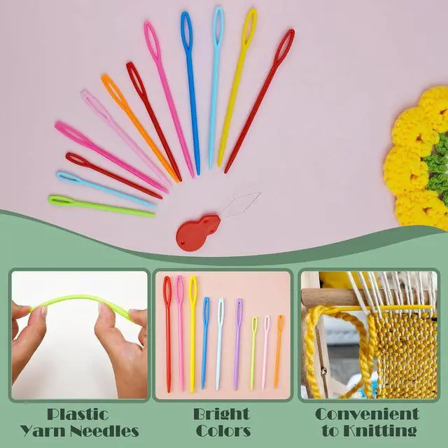 Alt view image 6 of 7 - DeliaVo 49 Pcs Yarn Needles Set, Crochet Kit for Knitting Sewing Weaving | Assorted Crocheting & Darning Tapestry Needles for Yarn, Wonderful Knitting Accessories & Crochet Supplies