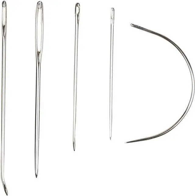 Main image of Eketirry Hand Sewing Needle Kit, Heavy Duty Household Hand Needles for for Home Upholstery Carpet Leather Canvas Repair (7 Pieces)