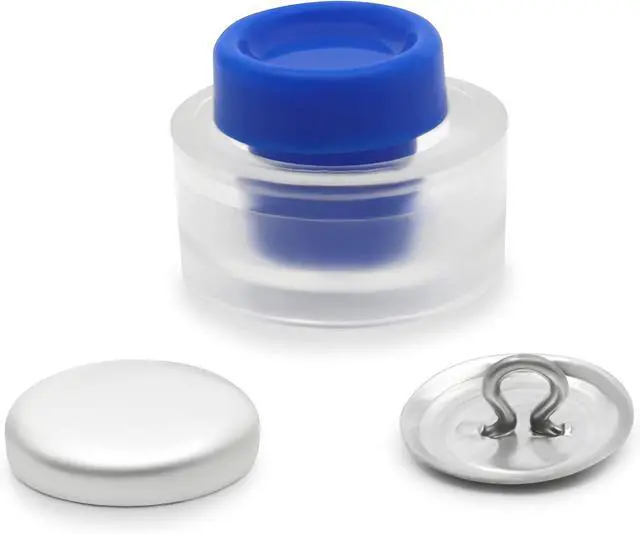 Alt view image 3 of 4 - Dritz 14-24 Cover Button Kit with Tools, Size 24 (5/8-Inch), 6-Piece, Nickel