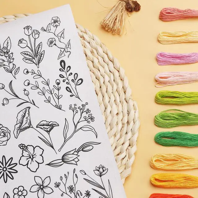 Alt view image 5 of 7 - Patemby 50Pcs Embroidery Pattern Water Soluble Embroidery Stabilizers, Stick and Stitch Embroidery Paper Wash Away with Pre-Printed Pattern Designs Stencils Transfers for Hand Sewing Lover Beginner